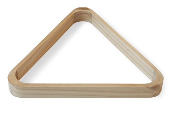 Triangolo - triangolo per palline con un diametro di 57 mm in legno